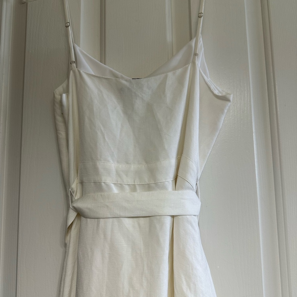 Banana Republic White Linen tie waist Dress - Picture 9 of 10